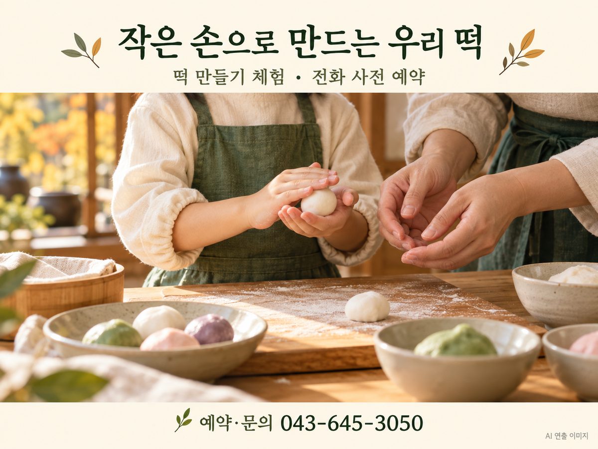 이연순명인떡 | 아이와 함께 가는 제천 박람회, 줄타기·놀이터·떡만들기 대표 사진